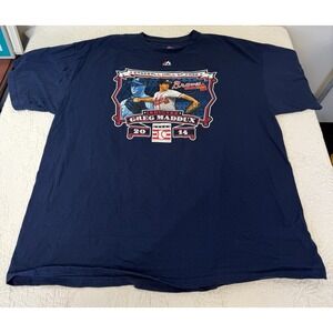Greg Maddux Atlanta Braves 2014 Hall Of Fame HOF MLB T Shirt 2XL